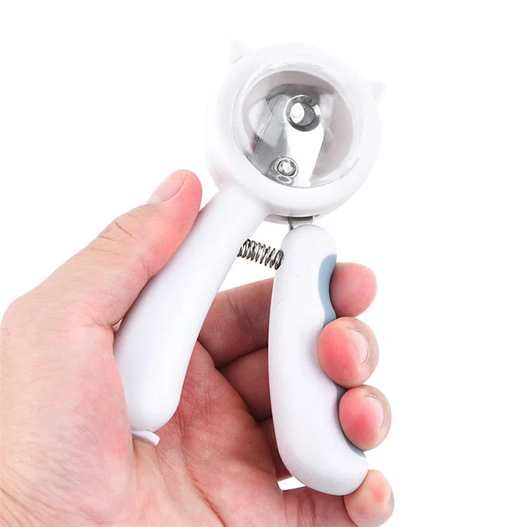 Wholesale Custom Splash Prevention Collected Cute Pink Stainless Steel Cat Dog Nail Clipper