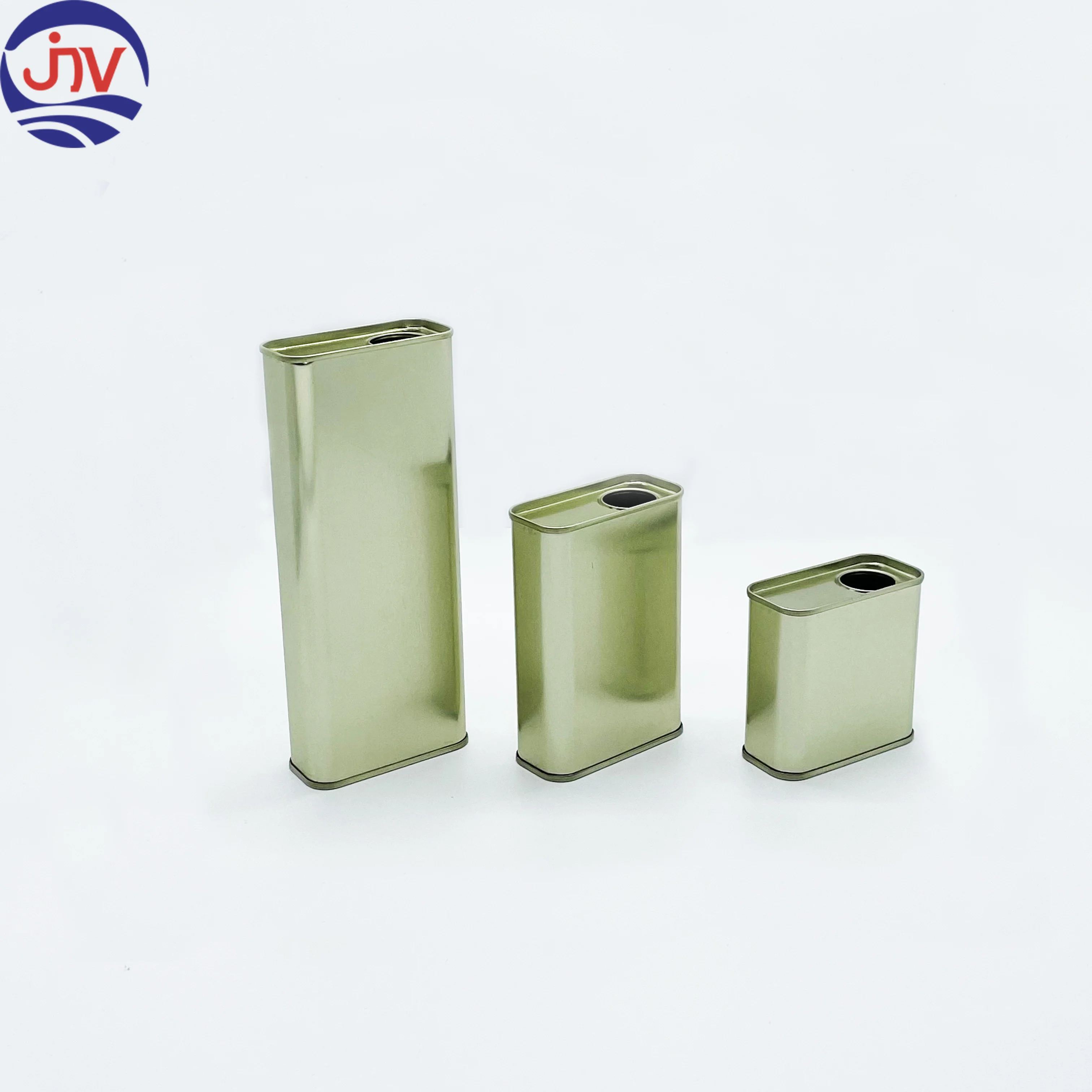 Wholesale Custom Printed Empty Small Square 100ml 250 ml 500ml Olive Oil Edible Oil Metal Tin Can