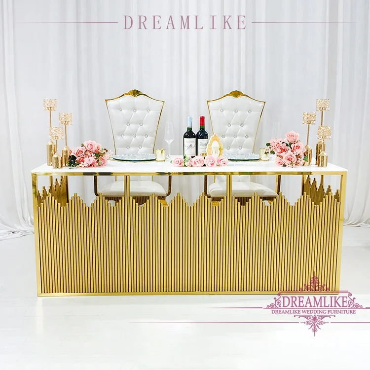Luxury Wedding Bride and Groom Tables and Chairs