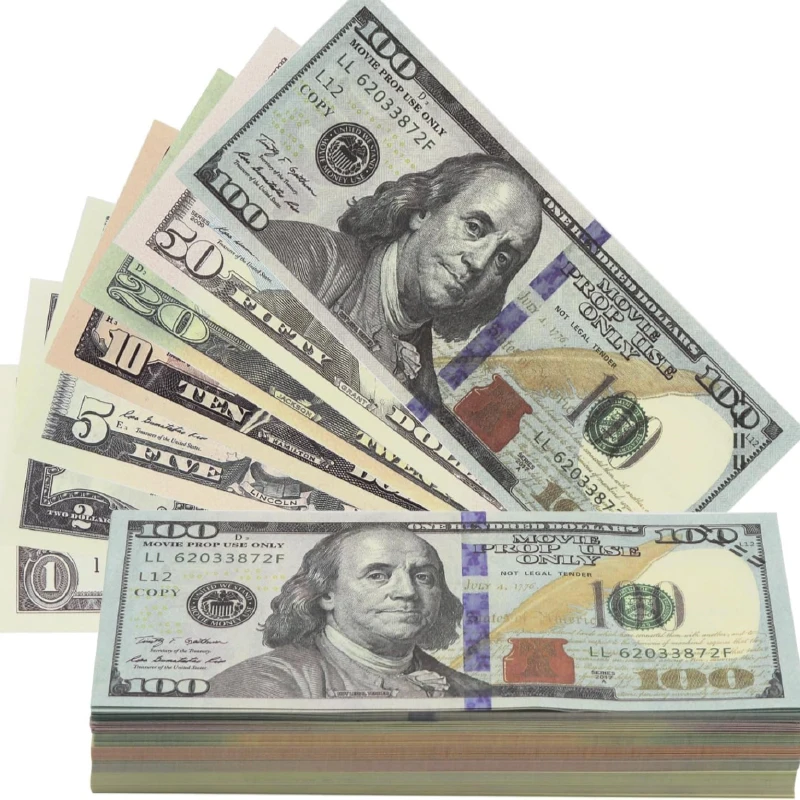 High Quality Kids Dollars Euro UK Canada Polymer Notes Prop Money Party Novelties
