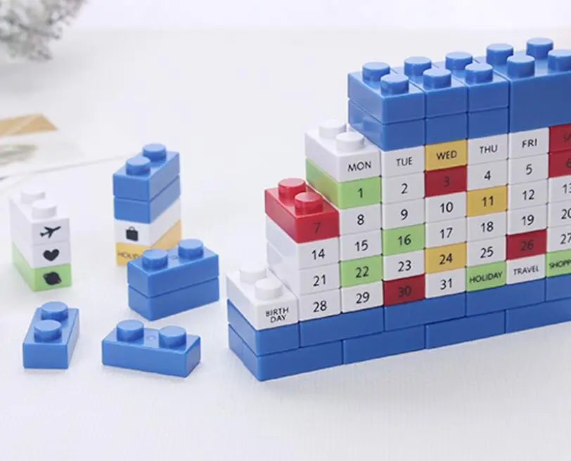 DIY Custom Wooden Block Calendar Desk Calendar