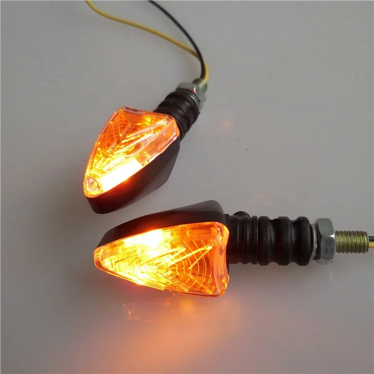 Scooter Motorcycle Flasher LED Motorcycle Turn Signal Indicator Blinker Amber Lamp 12V Universal Motorbike Turn Light