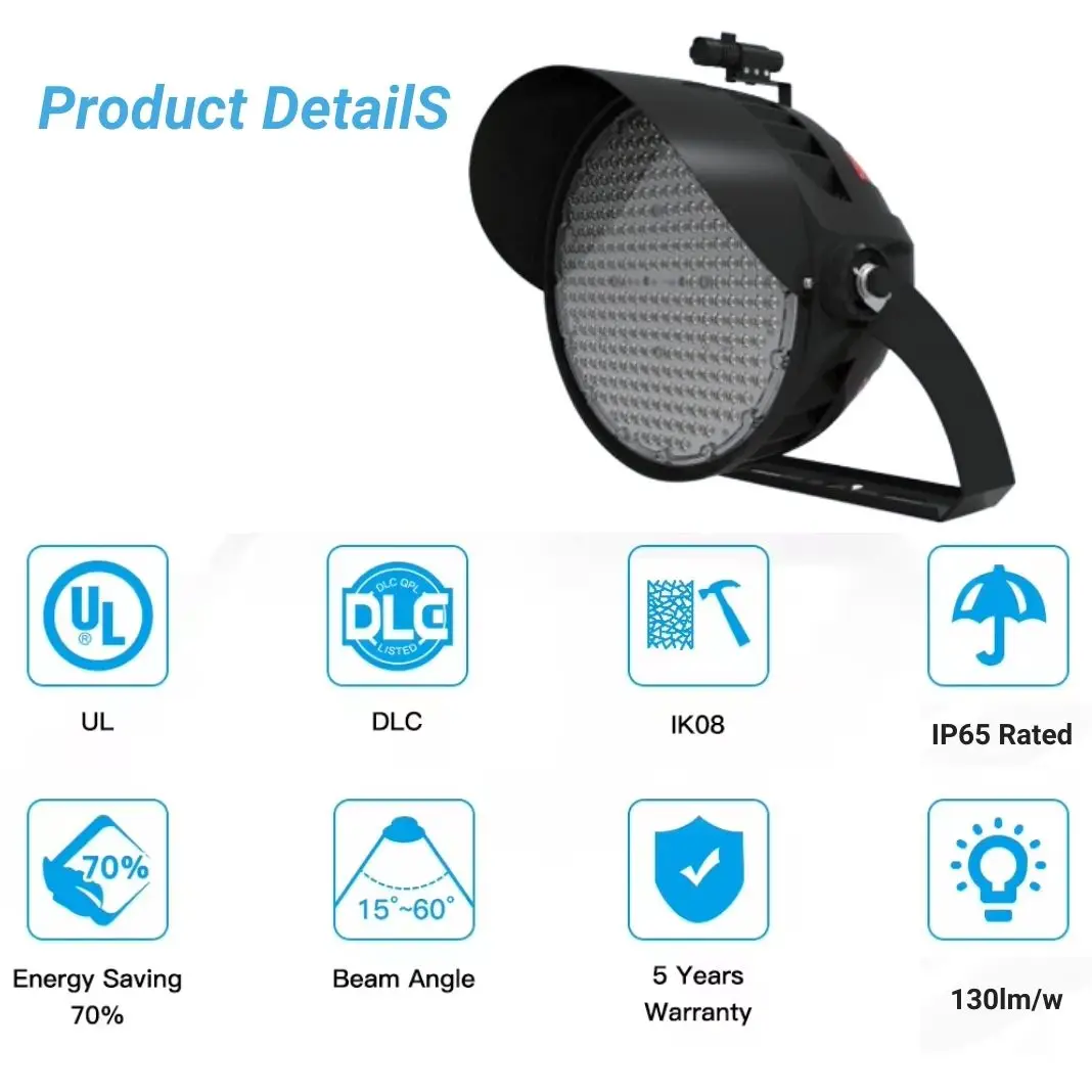 300w 400w 500w 600W Football Soccer Stadium Sports Field LED Flood Light IP65 waterproof