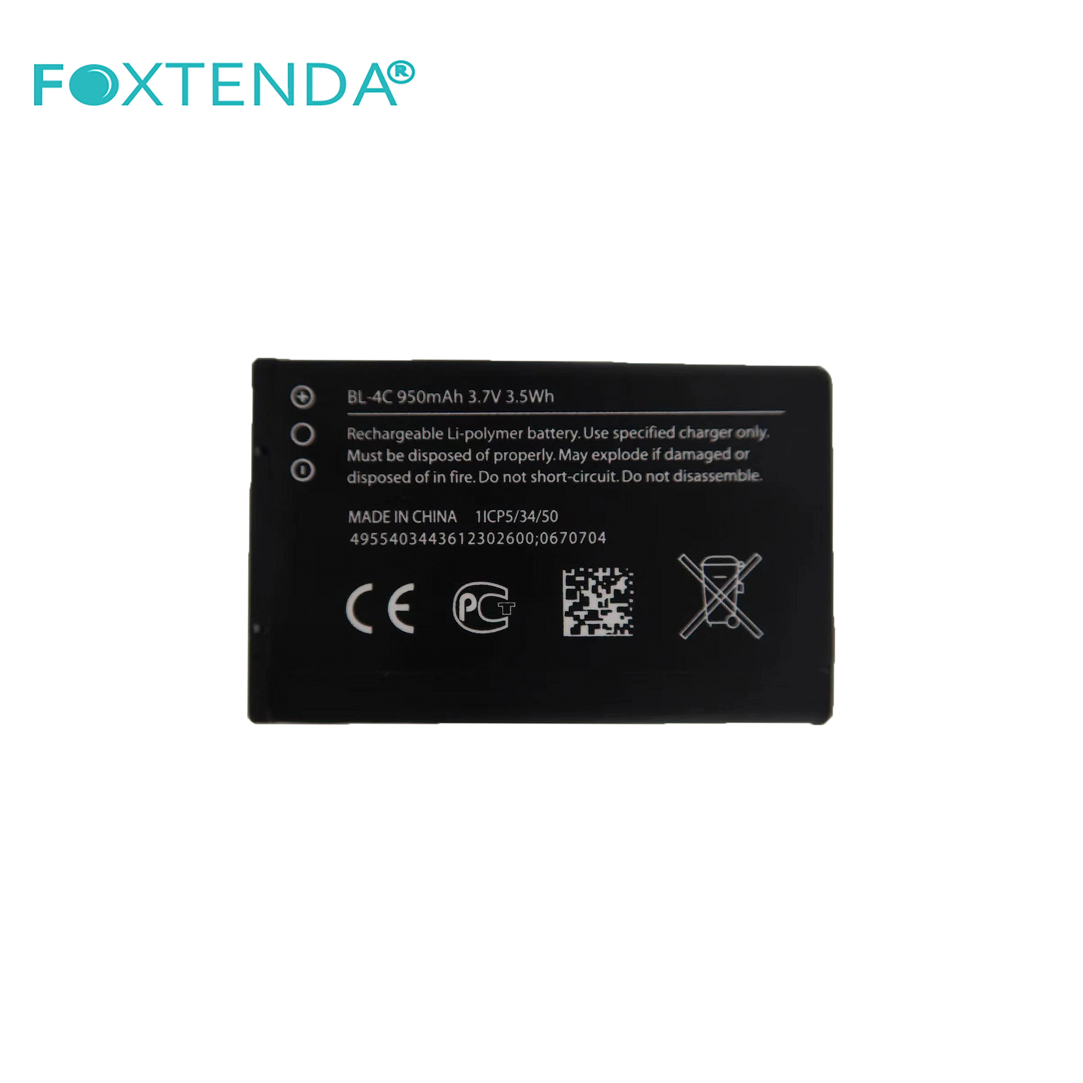 hot selling original full mah BL-4C 950mAh for Nokia 6100 6300 6260 6125 Profession Durable Cheap oem replacement battery
