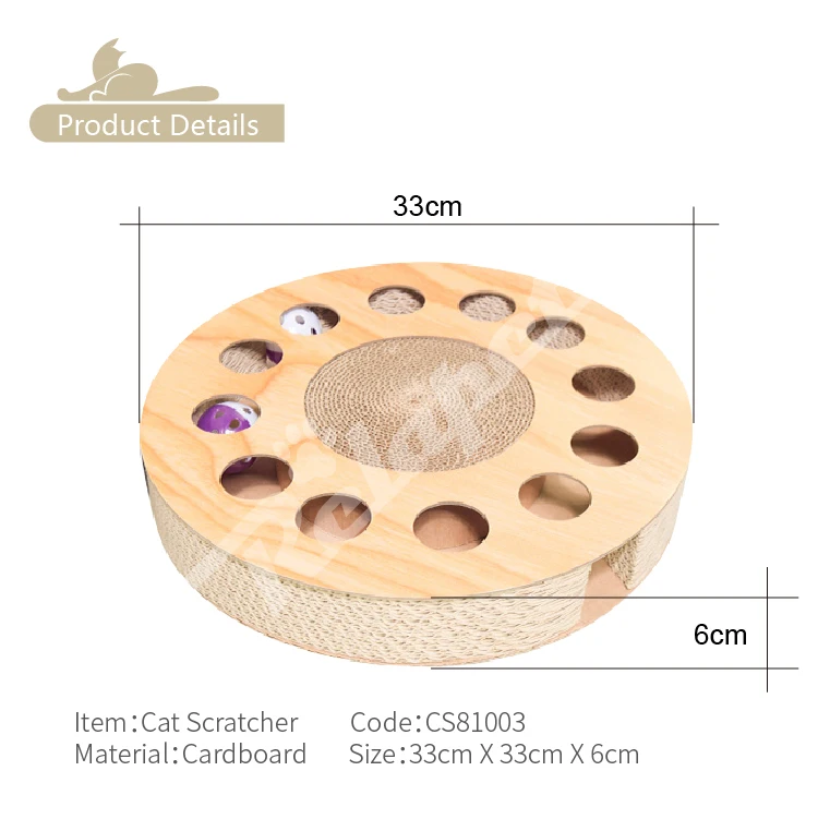 Cat Scratcher Lounge & Toy Cat Scratching made of durable cardboard