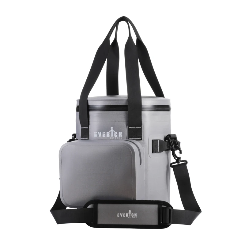 Everich Cambodia Factories Soft Cooler Camping Large Capacity Ice Cooler Box 840D TPU Waterproof Round Ice Cooler Bag