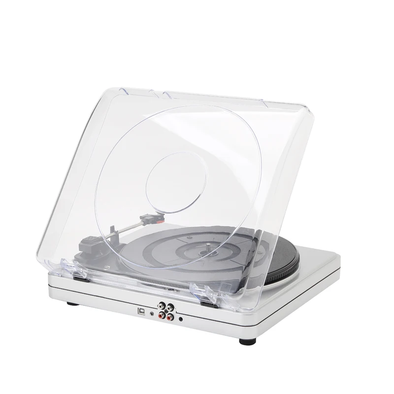 Portable Optional Bluetooth Turntable Plastic Phonograph USB SD Vinyl Record Player With Speakers