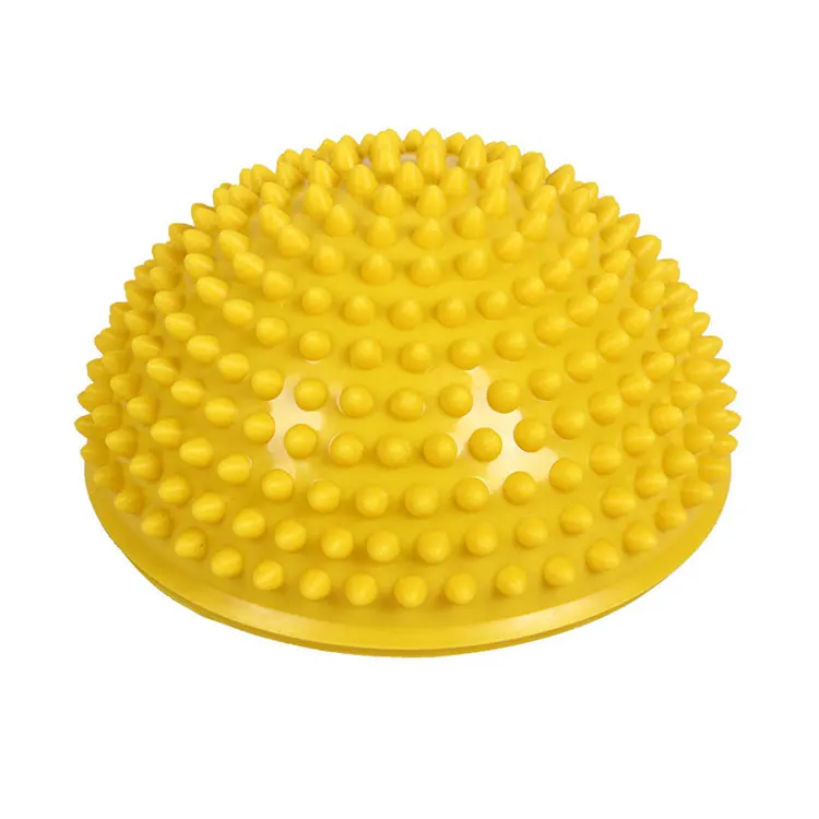 Half round feet silicone spiky yoga massage ball