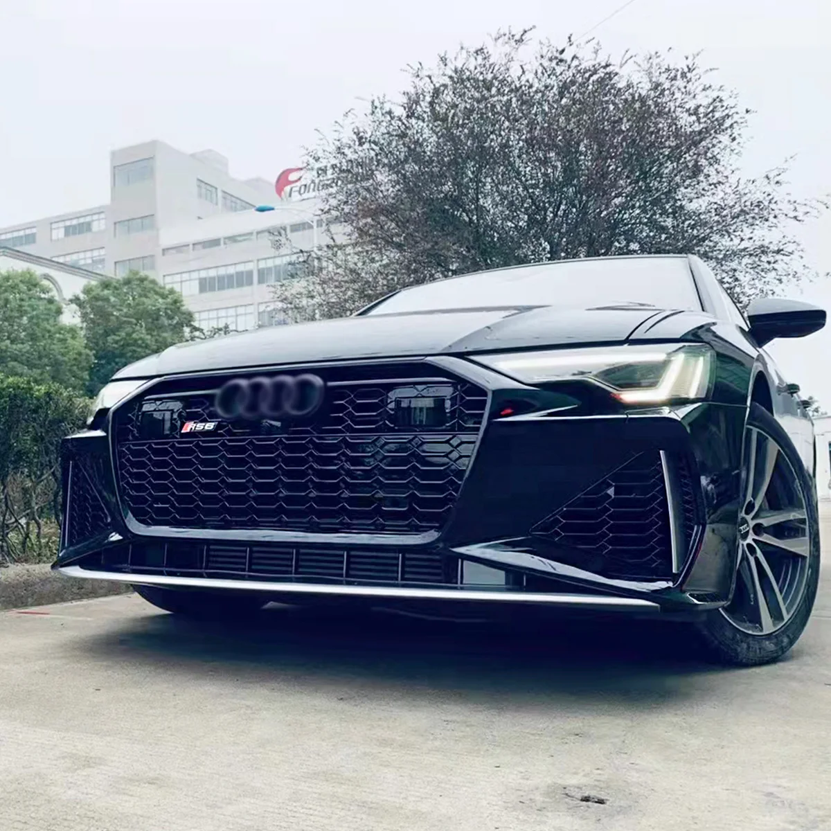 Upgrade RS6 style Body kit for Audi A6 C8 2019-2022 conversion bodykit with bumpers grille rear diffuser with tip exhaust