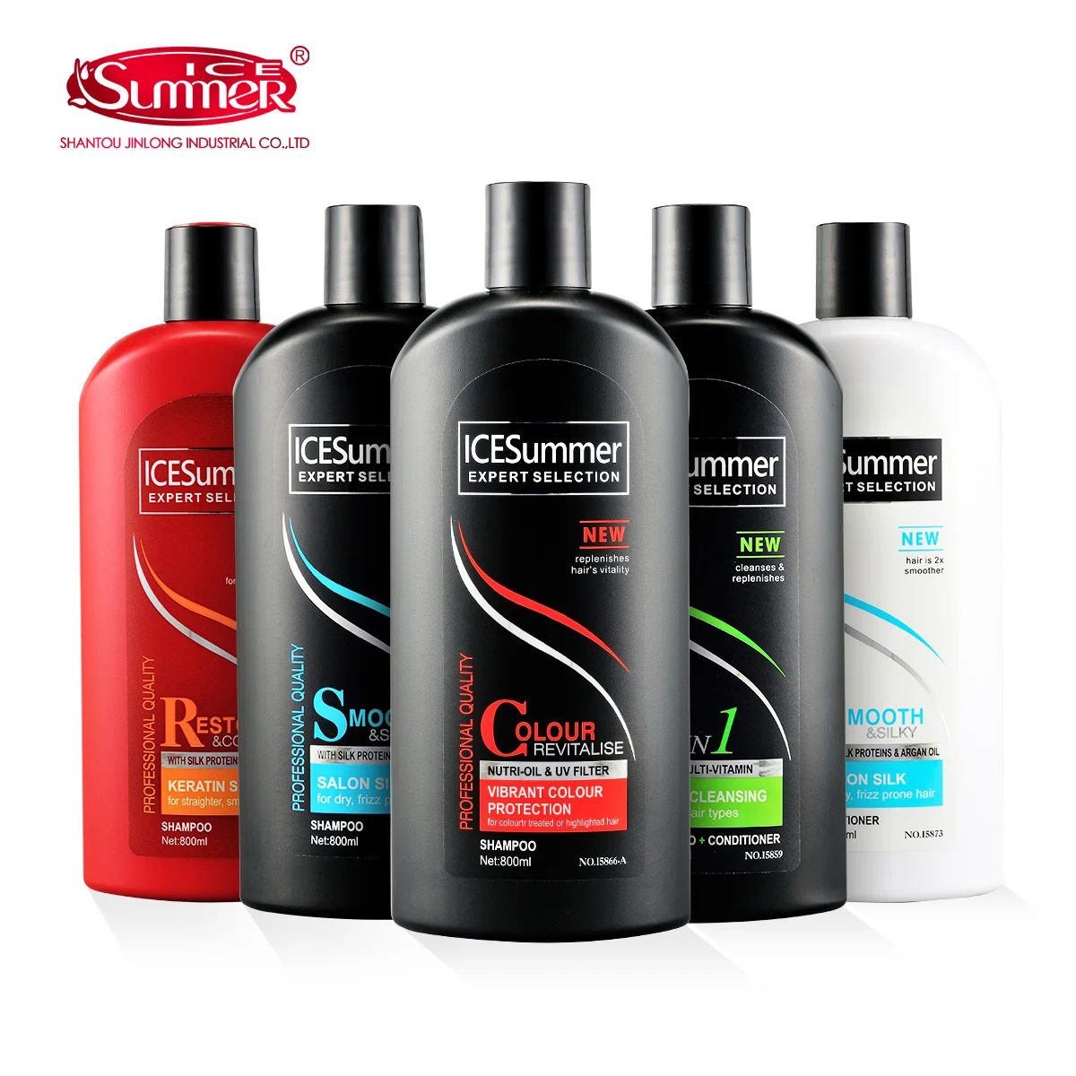 ICESUMMER, оптовая продажа, пользовательская упаковка для шампуня в бутылки, Пользовательский логотип, Шампунь против перхоти