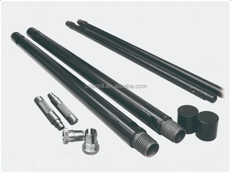 JSDRILL DTH Drill Pipe API Standard DTH Water Well Drill Rod 89mm 3Meter For Mining Blast