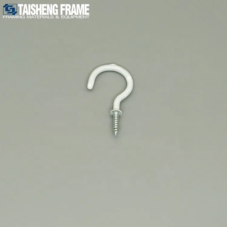 Rubber Coating Question Mark Hangers Cup Hooks photo frame accessories eye screws