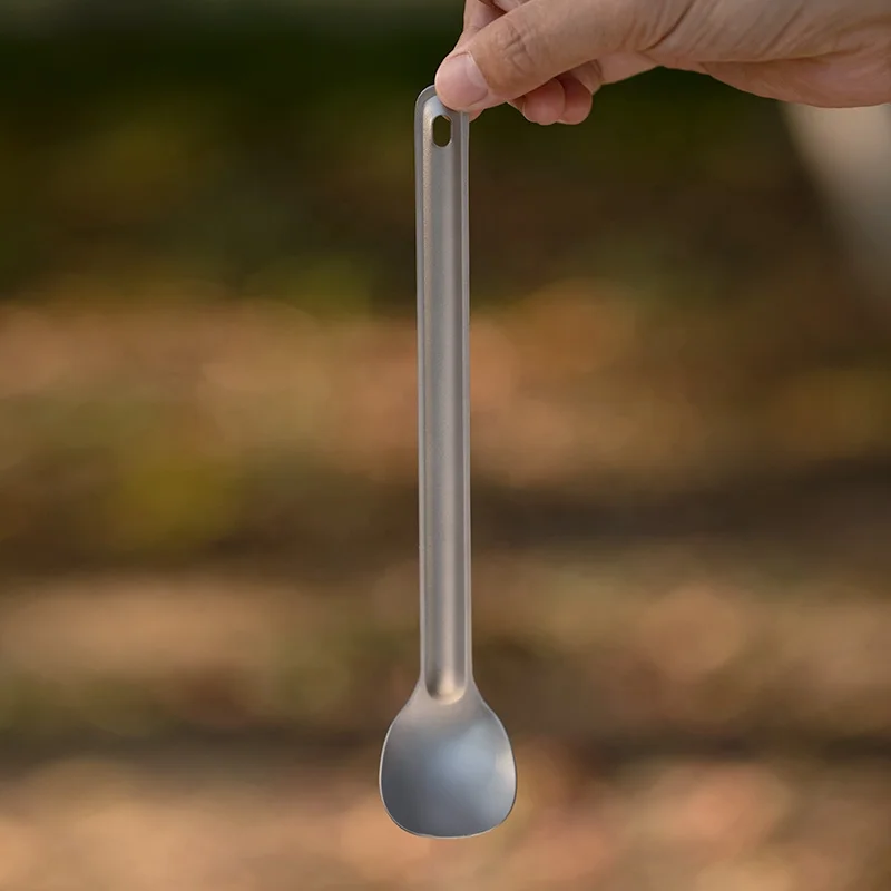 Camping Titanium Spork Spoon Outdoor Lightweight Fork Tableware Portable Picnic Hiking Travelling Ultralight Dinnerware
