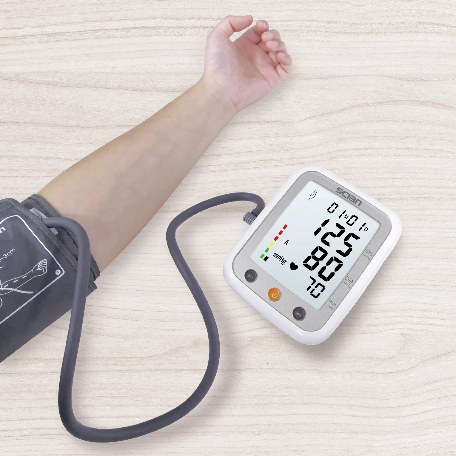 SCIAN High Accuracy Digital Blood Pressure Monitor Electronic Upper Arm Sphygmomanometer Fast And Easy Testing