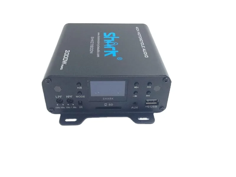 Мотоцикл аудио 2000 Вт 4.1CH SHKC7800NLP98DB с FM радио SD USB Акула мотоцикл