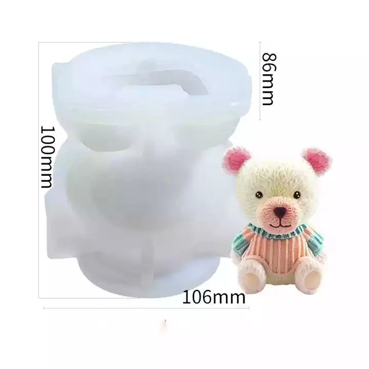 Bear ice cube silicone mold DIY chocolate coffee milk ice cube bear handmade soap mold Ice Tray Cube Maker Kitchen Accessories