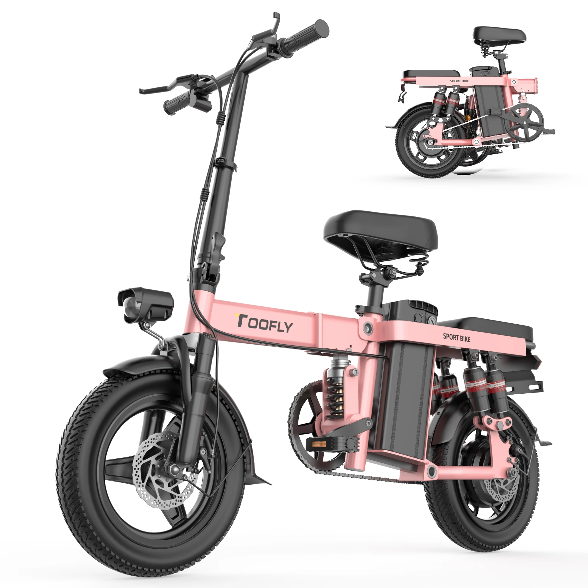 Wholesale Electric Bicycle Foldable to 2 seat Ebike 48v  Adult Electric Bicycle with City Electric Bike