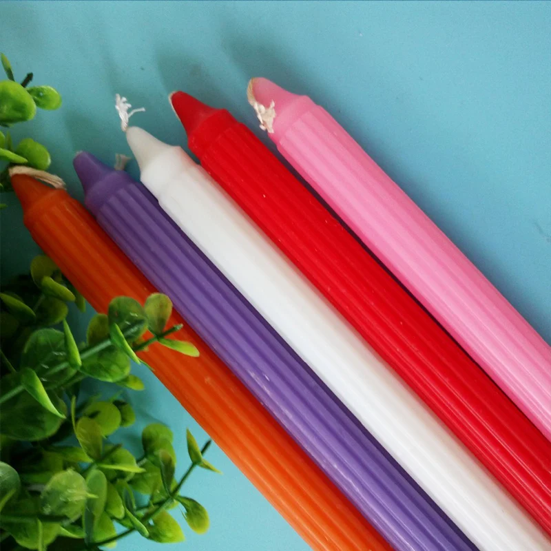 Promotional Small Hanukkah Advent Applicable Eco-Friendly Multi Color Stick Cotton Wick Candles With Cheap Price