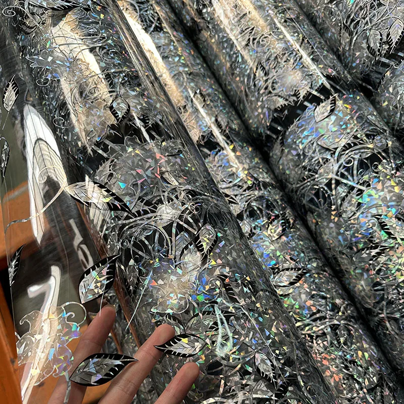 High Quality clear Transparent Table Covers PVC Laser Print Oilcloth Tablecloth