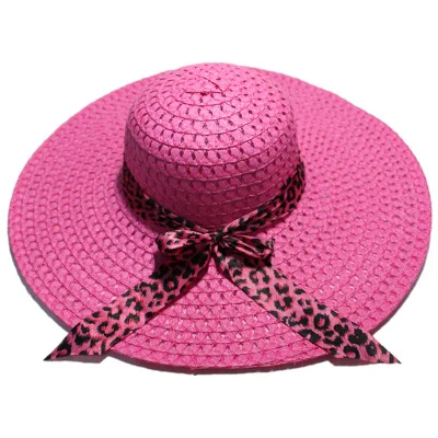 
Women Ladies Foldable Fedora Visor Hat Bowknot Wide Brim Straw Hat Fisherman Hat 
