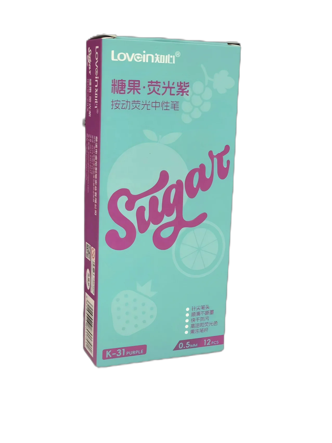 Zhixin Sugar K-31 Multicolor Gel Pens,  Assorted Pens,0.5mm gel pens, Lovein Office School Supplies  Ink Pens