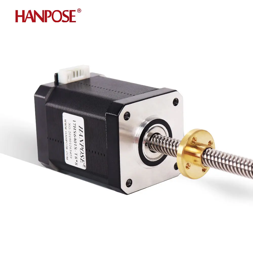 42 screw motor 1.8 degrees 17HS6401S-T8*8 screw motor screw 200mm length 1.7A 70N.cm torque  12v nema17 stepper motor