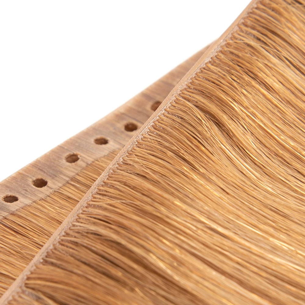 Оптовая продажа 12 А русские человеческие волосы двойная вытянутая вкладка невидимая бесшовная искусственная кожа наращивание утка с