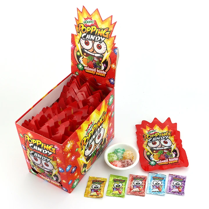 Halal magic pop rocks candy Mix fruit flavors popping candy