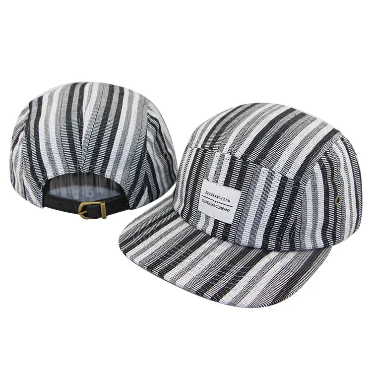 Mens Hats Wholesale Hat Custom Cap Flat Brim 5 Panel Cap Print 5 Panel Fitted Cap
