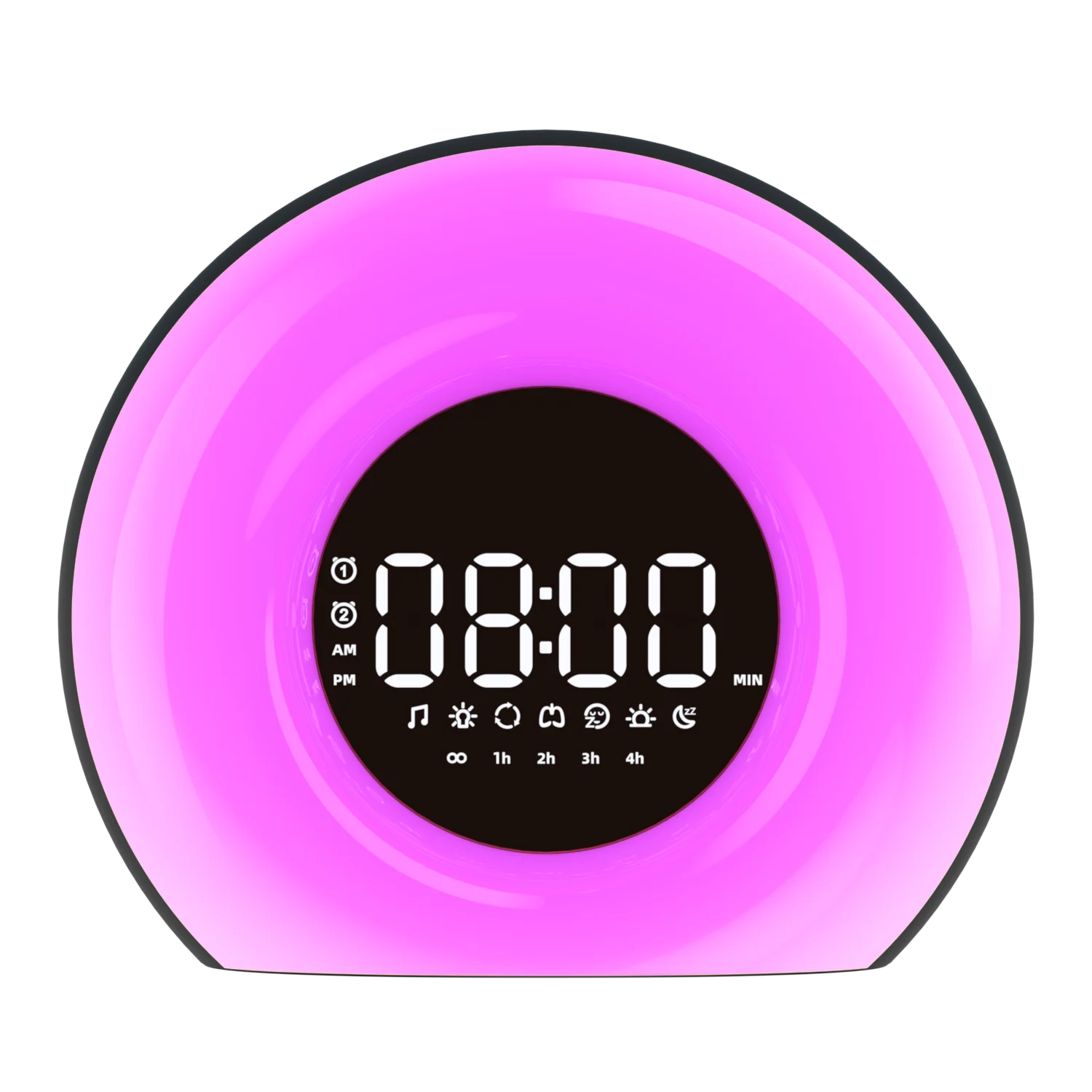 Ночник Настольный будильник с имитацией восхода солнца с белым шумом