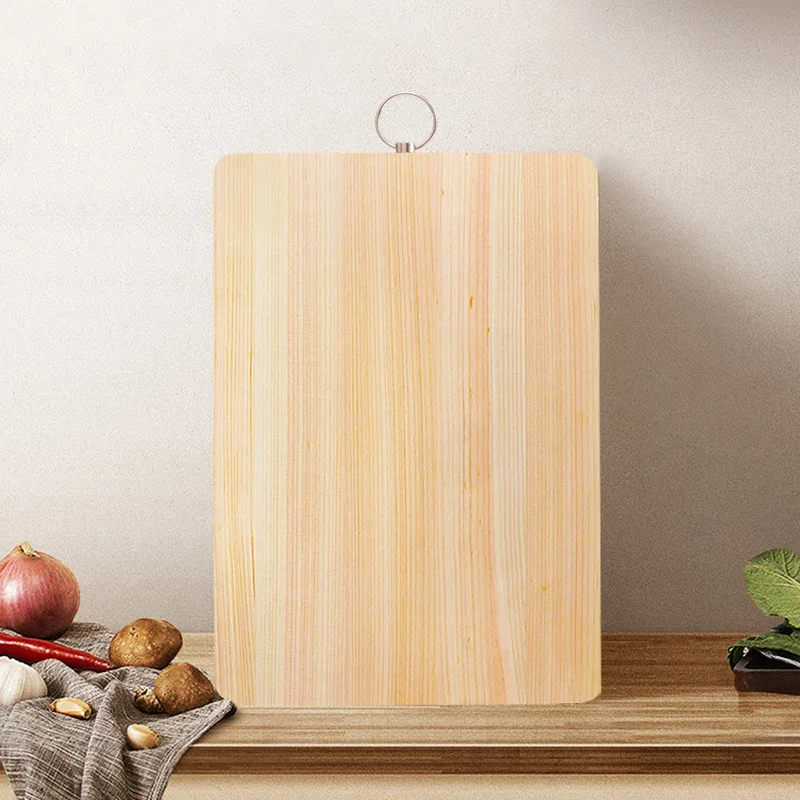 Wholesale Ecofriendly Reusable Fashionable Rectangle Bamboo Cutting Board With Handle for Home,restaurant,hotel
