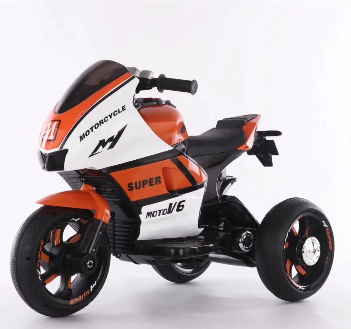 Fashion Bike 5188 Hand Race Kids Ride on Toy Car Battery Big Comfortable Seat Plastic with Battery Power Electric Cycle 1pcs/ctn