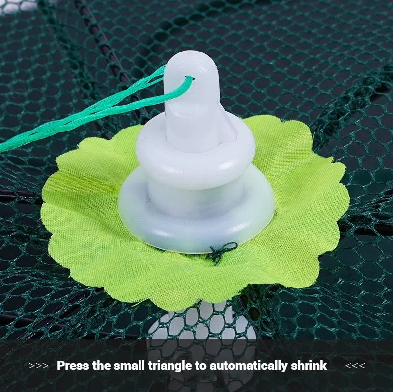 Customized collapsible umbrella 4 6 8 10 12 16 20 24 hole small mesh lobster traps fishing cage