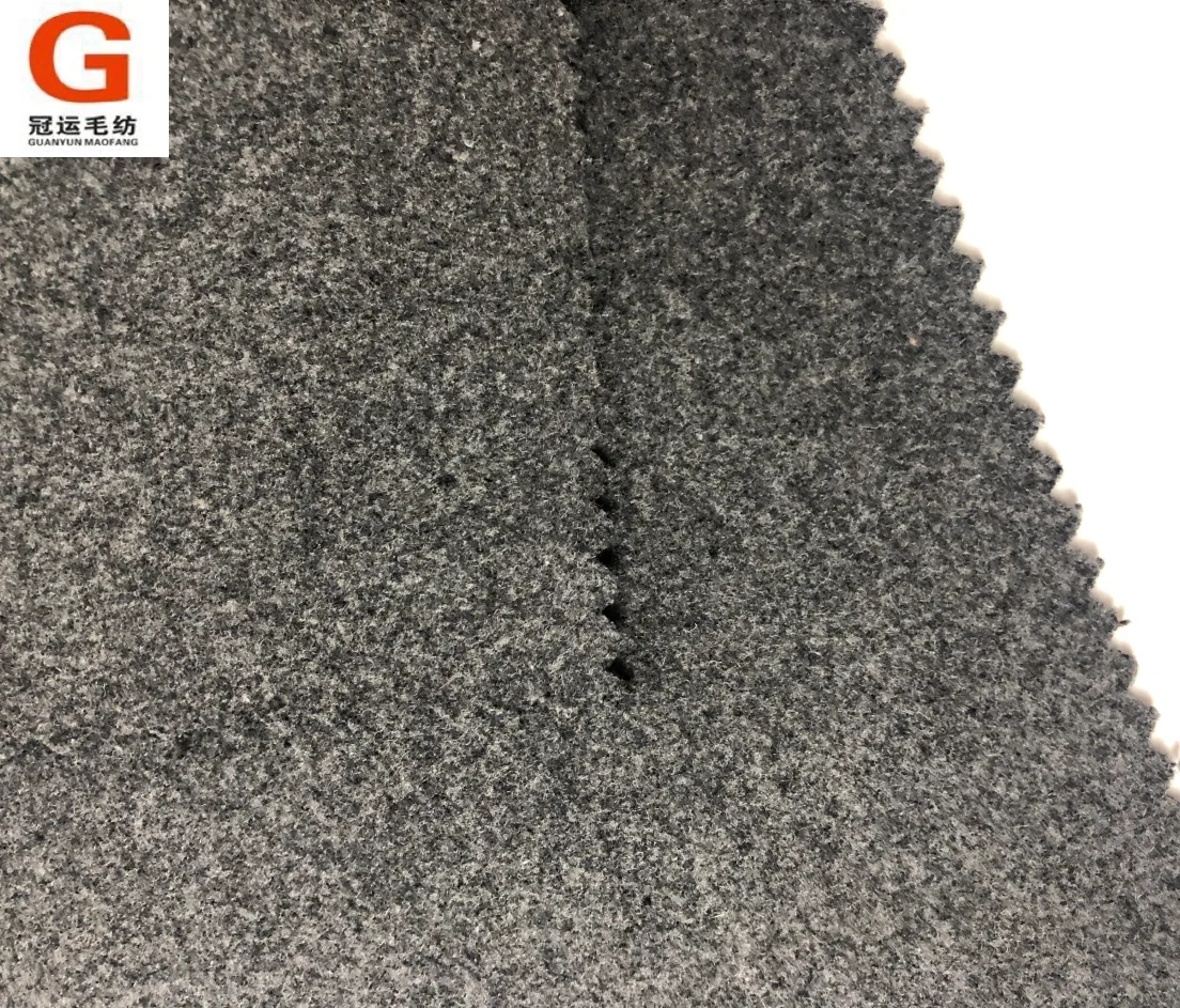 Instock commercial price wool blend melton wool fabric for outwear coat jacket