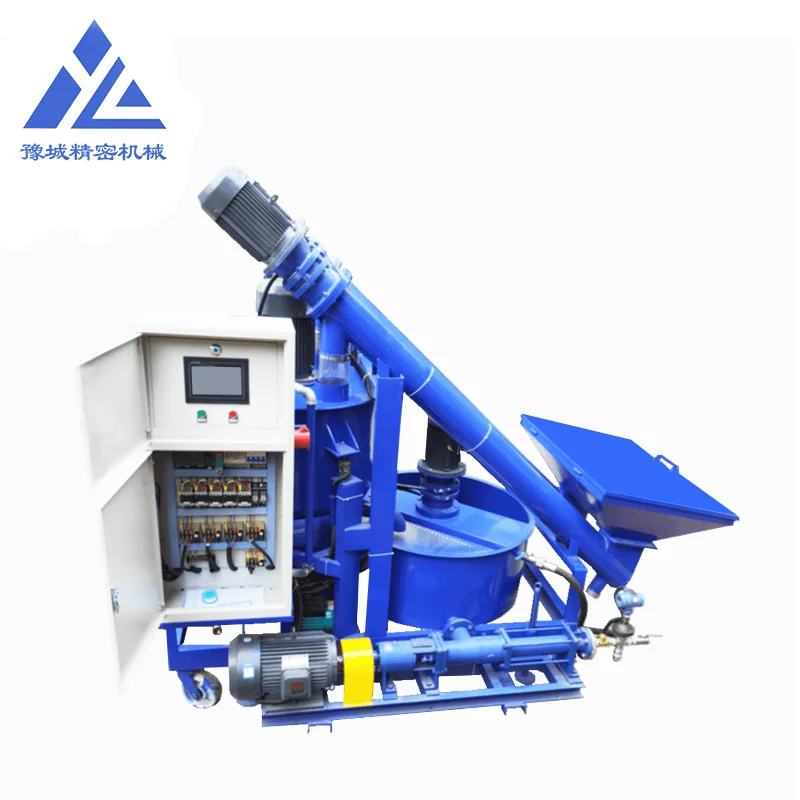 Portable high-speed high-shear cement bentonite slurry mixer grout mixing station with automatic control system