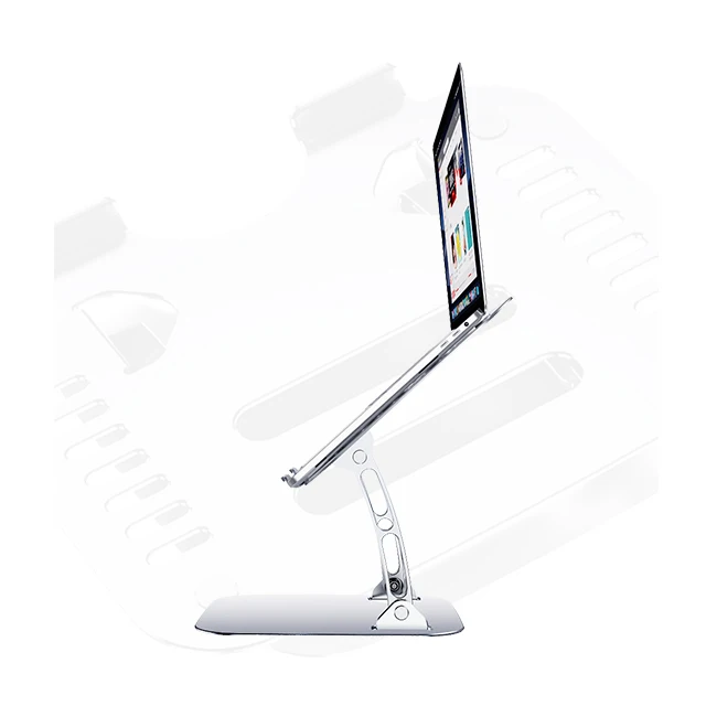 ODM Высокое качество, в наличии, оптовая продажа, Эргономичный Алюминиевый Регулируемый Настольный держатель для ноутбука