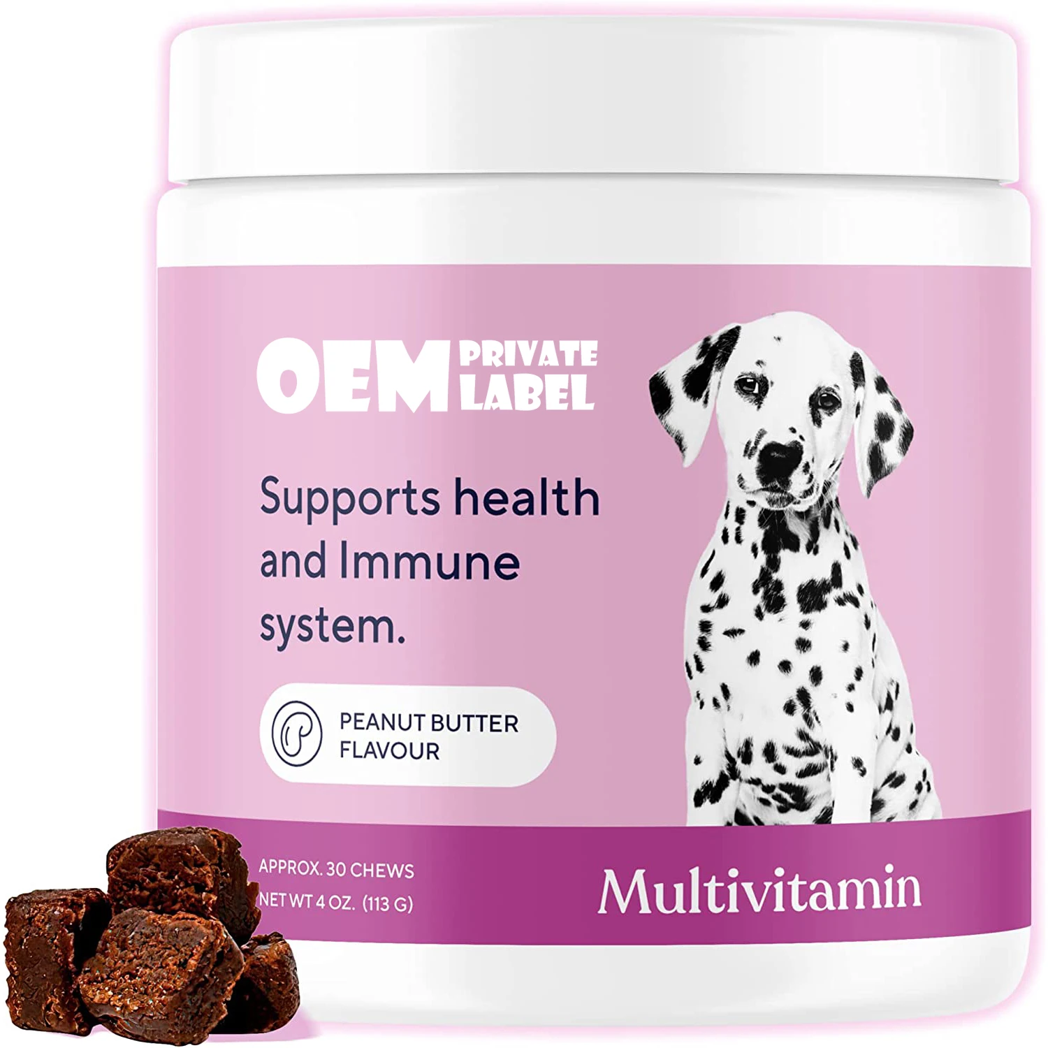 Multivitamin Chews for Dogs Immunity Joints Skin Coat Energy With Vitamins Oils Minerals 15 in 1 Dog Health Premium
