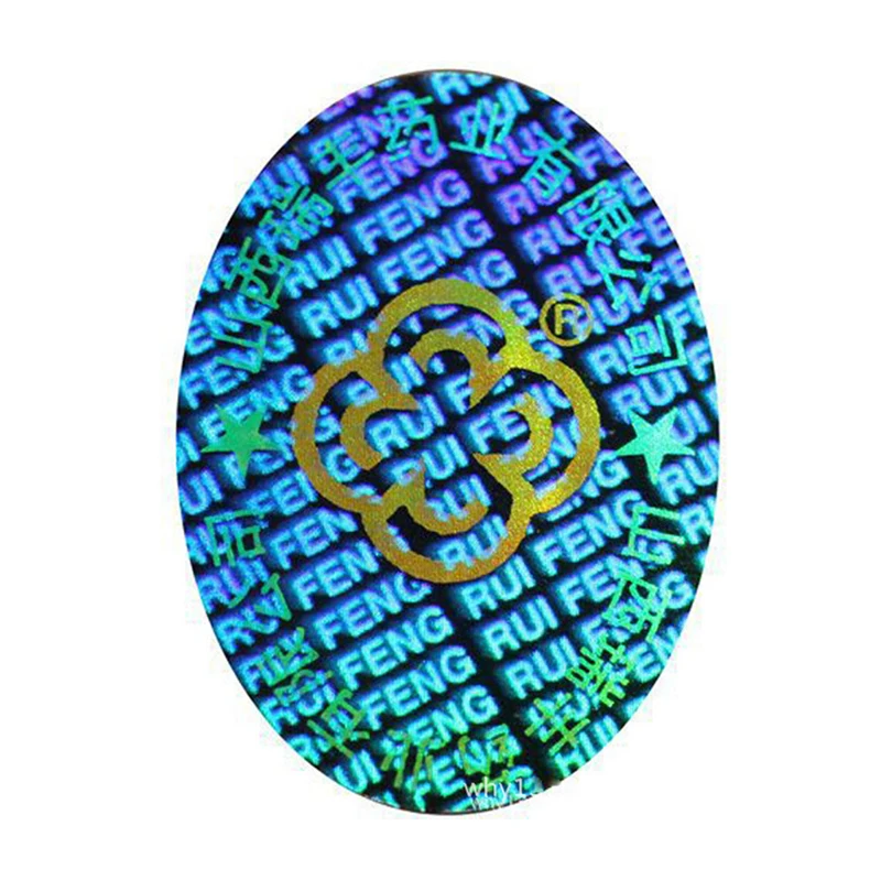 Custom Euro Laser Security Holographic Sticker Scratch Off Qr Code Serial Number 3d Hologram Label Sticker