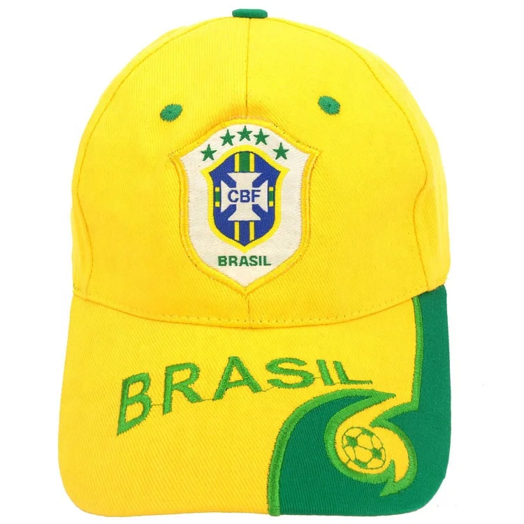 2022 C Football Soccer Hat wholesale blank promotional give aways Cotton Brazil France Italy Netherlands Flag Hats
