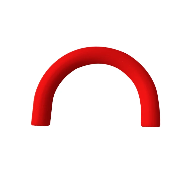 Wholesale Custom U Tube Shape Silicone Teething Toys Accessories BPA Free Soft Silicone Baby Teether for Children