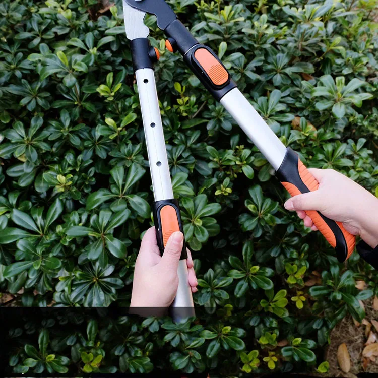 Hedge Shears Gardening Landscaping Hedge Clippers Carbon Steel Blade Comfortable Handle Wavy Blade Absorb Shock Garden Trimmer