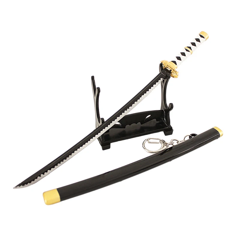 26cm metal katana sword one piece mini Zoro Sword Yama Arashi Death Surgeonwado ichimonji katana sword metal