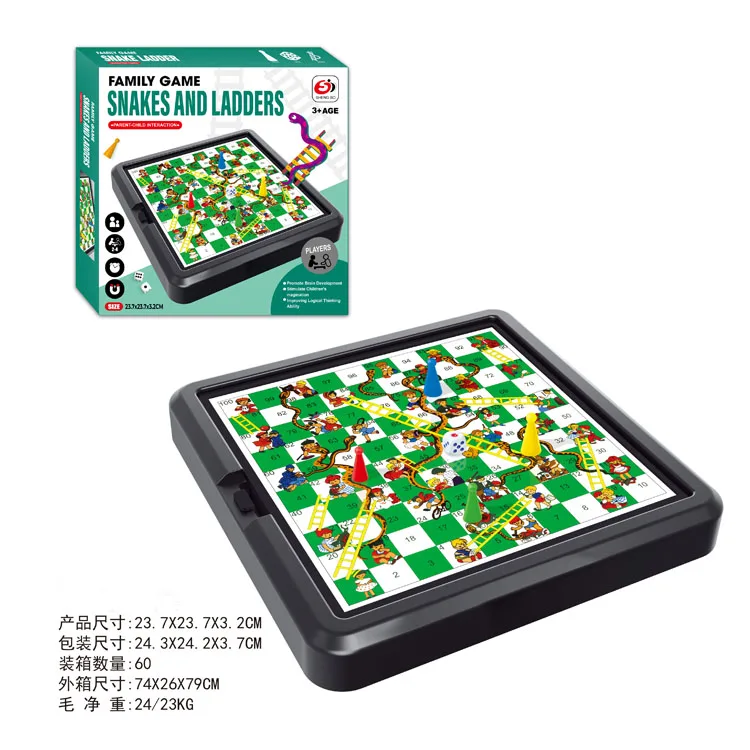 Hot Selling Chess Game Toys Snakes And Ladders Board Game for Kids Educational Toys