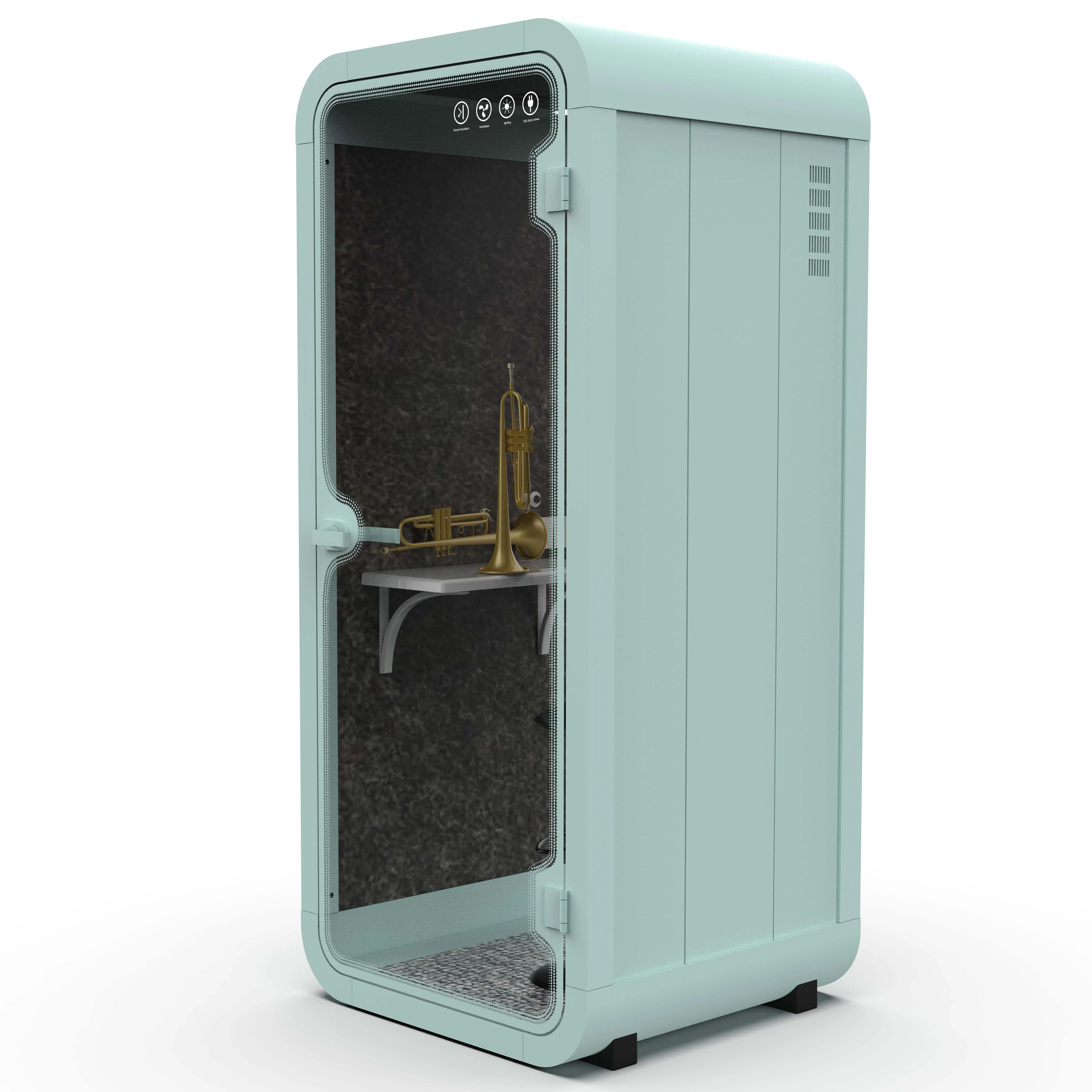 Functional Acoustic Furniture Capsule Design Hearing Protection Indoor Private Trumpet Playing Booth