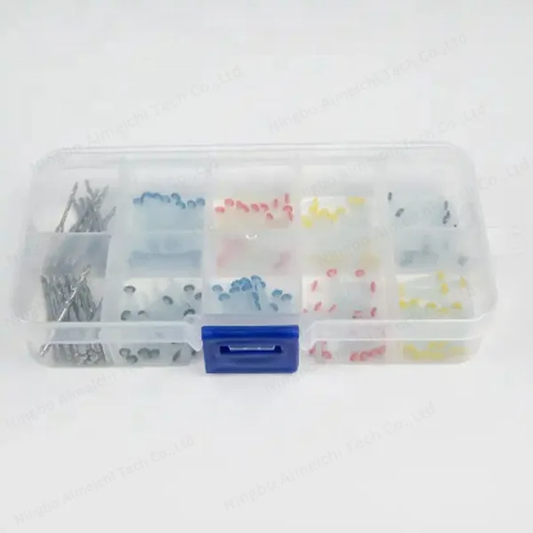 Glass or Quartez Fiber post Dental 160 pcs + 32 drills with customization screw or straight clear or white for dentist