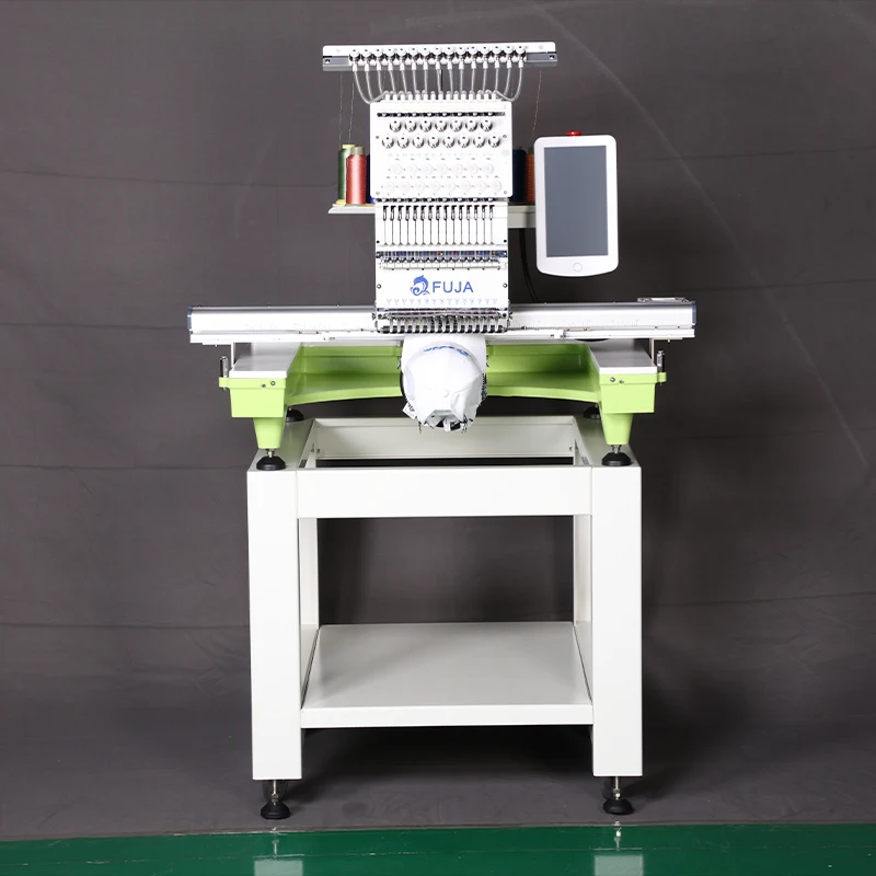 Single Head Embroidery Machine Automatic Hat T-shirt Garment All Size Computer One Head Computer Embroidery Machine 1 Head