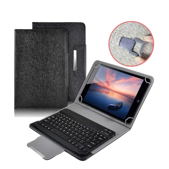 Promotion slim lightweight with magnetic detachable wireless keyboard leather tablet case cover for Samsung Galaxy Tab S7 Plus
