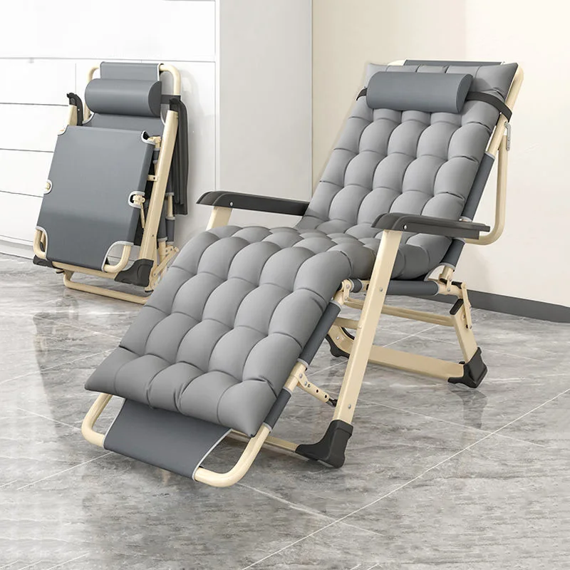 Relaxing Adjustable Folding Chair with Recliner Lounge Luxury Portable office Outdoor Camping Chair