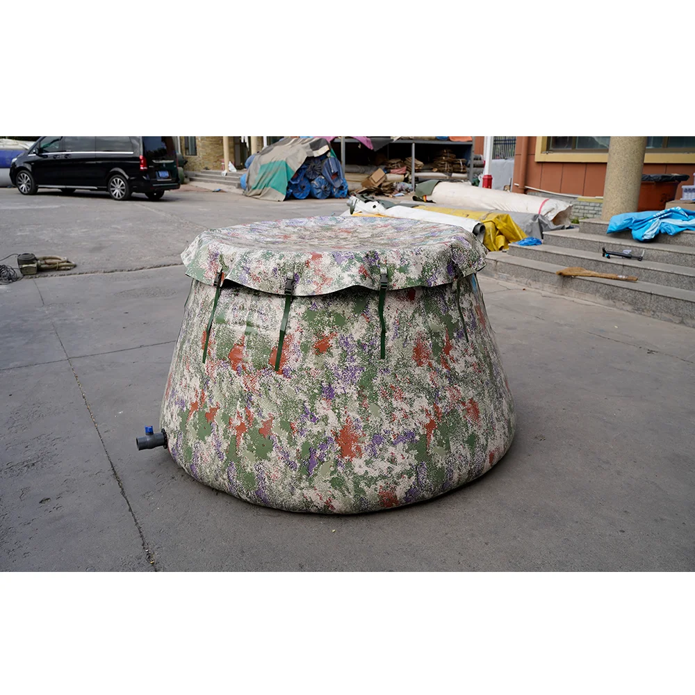2000L Foldable And Customizable Hot Selling Conical Soft Water Storage Tank Suitable For Irrigation And Water Storage