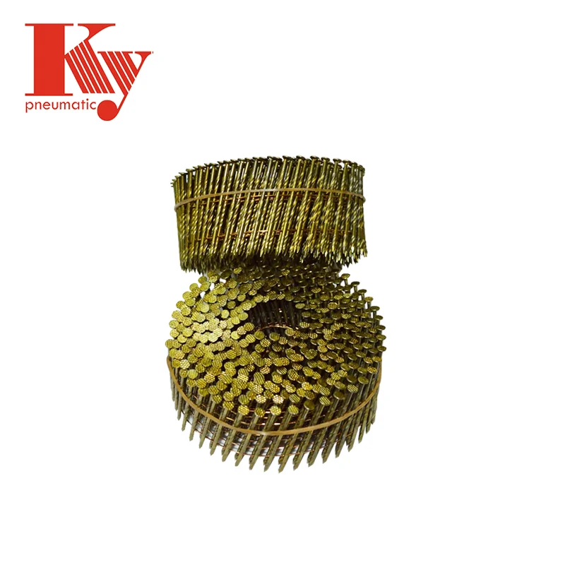 Coating 15 Degree KY Clavos Screw Smooth Shank Coil Nail Pallets Wire Nail 2.1mm * 50mm